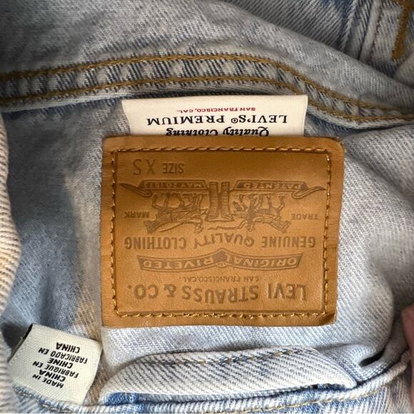 Levi’s premium Two-Tone Denim Jacket sz XS - Picture 5 of 8